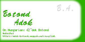 botond adok business card